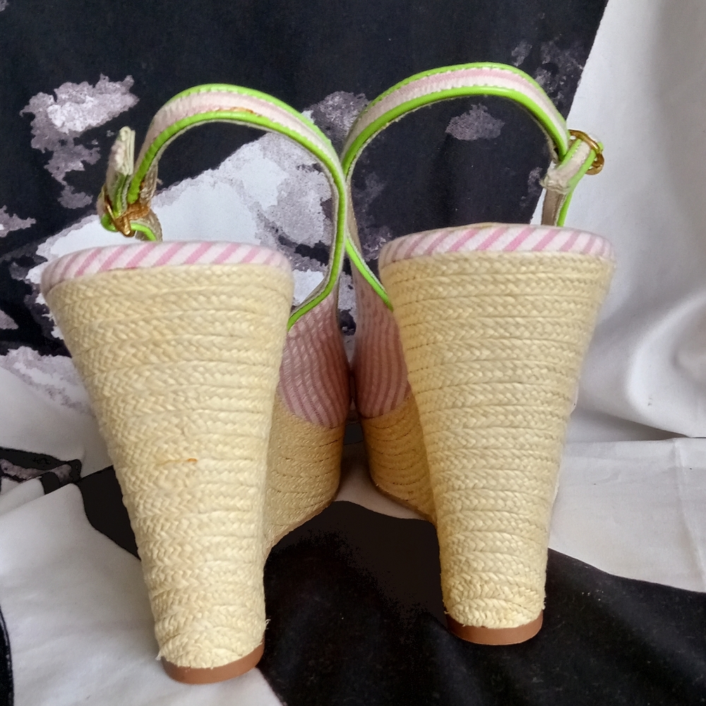 9) NWOT Lilly Pulitzer Hotty Espadrille Wedge Sandals - Picture 4 of 13
